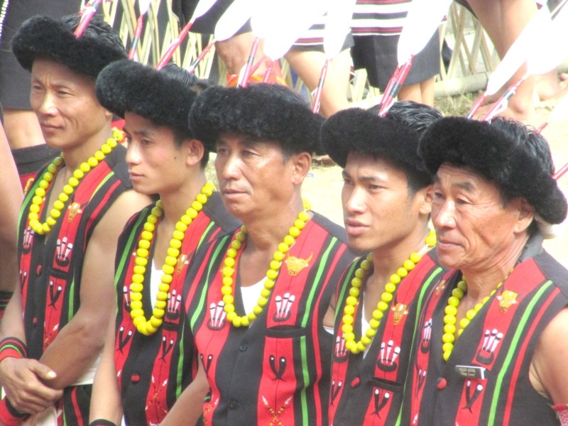 A group of people at the Hornbill festival. (Morung File Photo by Chizokho Vero)